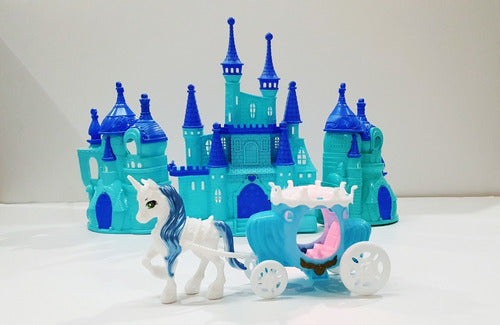 Castillo Princesas Luz/sonido Y Accesorios Simil Frozen 3