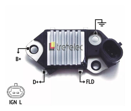 Delco Remy Voltage Regulator for Chevrolet Spark Daewoo 1