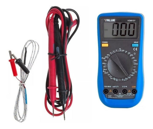 Value Tester Multimeter Capacitor Thermometer VDM151 0