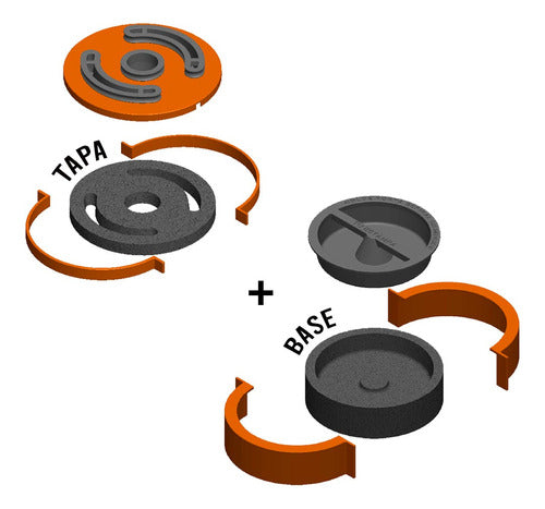 Molde Porta Espiral Con Tapa 0