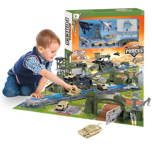 Special Forces Air Combat Fighter Planes with Military Base Playset 2