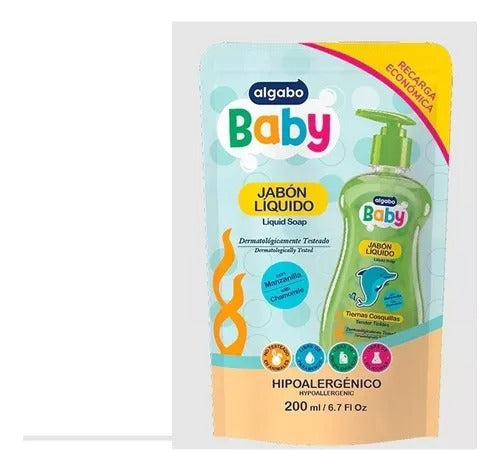 Algabo Baby Liquid Soap Chamomile Refill 200 Ml 0