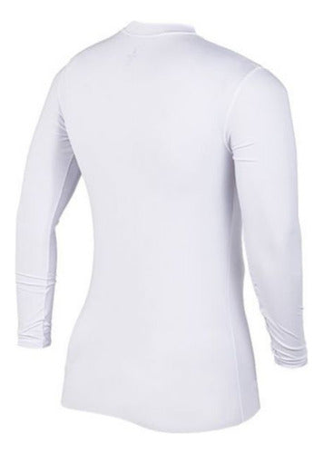 Men's White Folau Long-Sleeve Thermal Sports T-Shirt 2