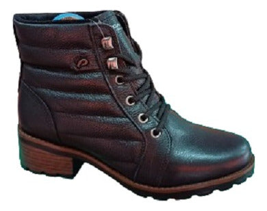 Pegada Bota Cuero Pegada Acordonada Taco Tractor Casual Invierno 2