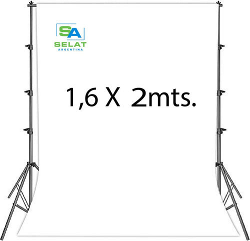 SELAT ARGENTINA Pantalla Proyector Lona Blanca Mate Front 1.20 X 1.5mtrs 6