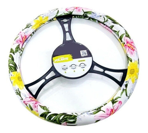 Oregon Universal Floral Women's Steering Wheel Cover 0