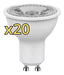 Boragoshop Pack X20 LED Dicroic Lamp 7W GU10 Warm/Cool White 1