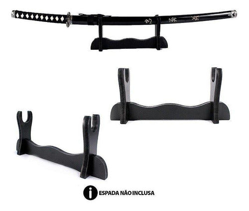 Suporte De Mesa Para Katana Samurai Ou Espadas 2