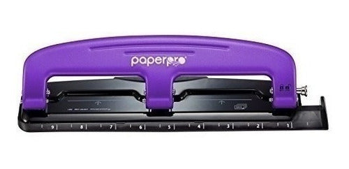 Bostitch Paperpro 3-Hole Punch, 20 Sheet Capacity 2220, Purple 0