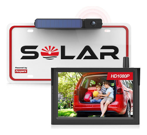 Cmara Solar Inalmbrica De Respaldo Para Automvil (1080p), 0