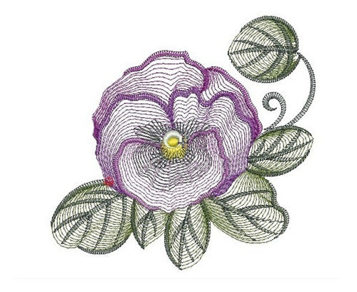 Embroidery Patterns for Embroidery Machines - Orchid Flowers 3