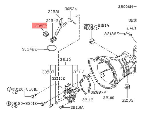 Crapodina Clutch Bearing Nissan Pick-up 2.5 L (2000-2003) 2