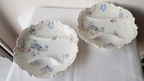 Esparraguera O Copetinero Porcelana Francesa Coiffe Limoges 1