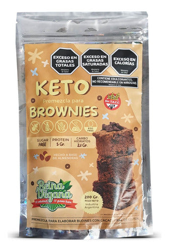 Reina Vegana Keto Brownie Mix 200g X2 1