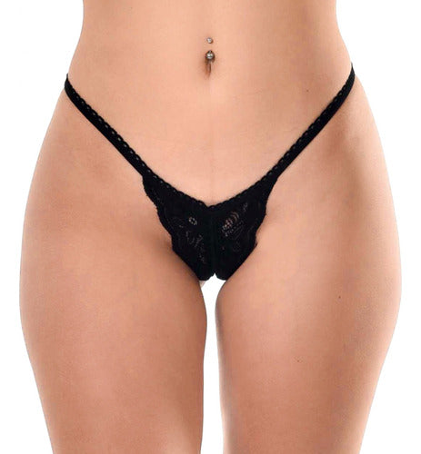 Sexy Lace Open Thong Lingerie Hot Sensual MA08 0