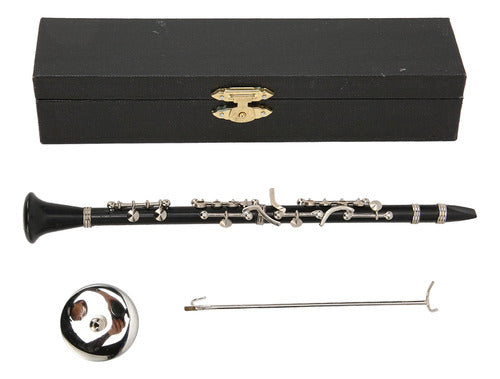 Réplica De Clarinete Em Miniatura Com Suporte E Estojo Music 1