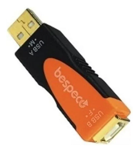 Usb Macho A Miniusb Hembra Bespeco Slad615 Adaptador Ficha 0