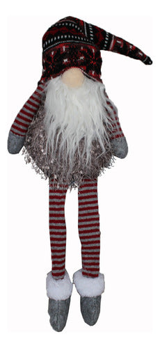 Boneco Gnomo De Pelúcia Com Gorro E Barba Decoração De Natal 0