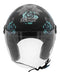 Casco New Liberty Three Flower Azul/negro Mate T 56 1