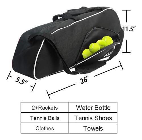 Bolsa De Tenis Fulfun Con Compartimento Para Zapatos,bolsa D 1