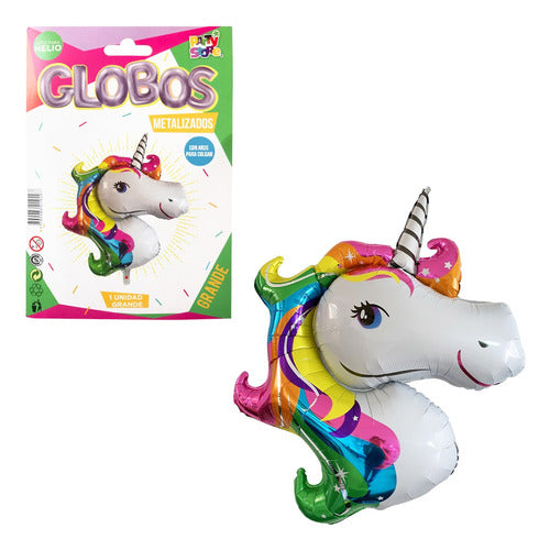 Enfiestados Large Sweet Unicorn Head Foil Balloon 0