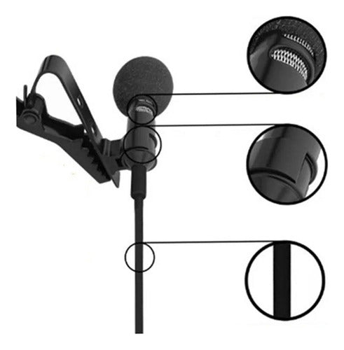 GDW Lapel Microphone for Mobile Phones with Return Hands-Free Connector C 5