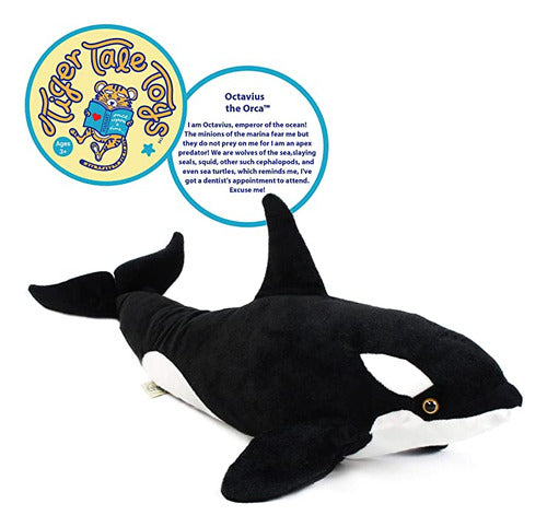 Viahart Octavius The Orca Blackfish - Plush Whale Toy 2