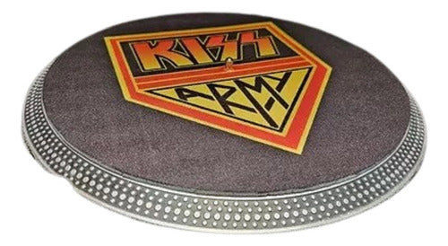 DJPROAUDIO Kiss Army Black Background Slipmat Latex 0