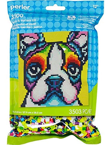 Perler Rainbow Terrier Dog Pattern And Fuse Bead Kit, 11'' X 0