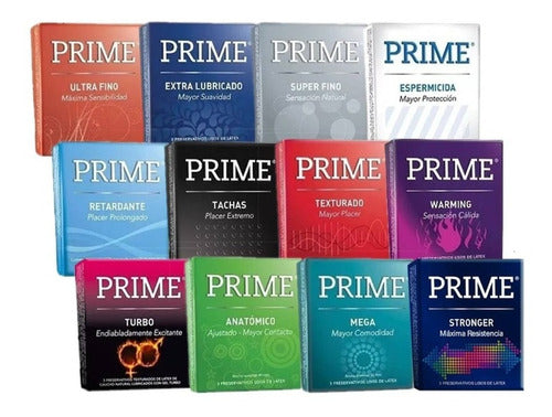 Preservativos Prime Mixtos X36u (12x3) - Elegí Como Quieras! 0