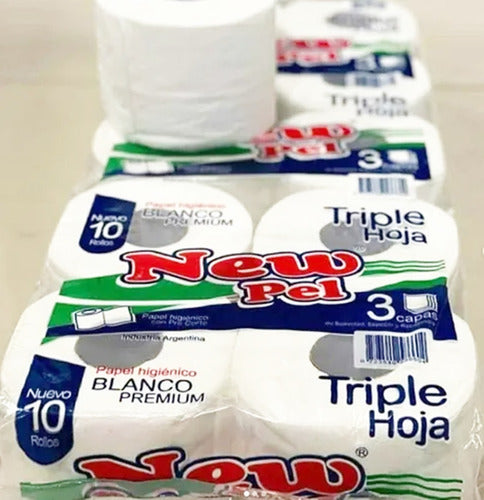 Higienico X 3 X 10 X 300 Paños .triple Hoja Blanco Premium 2