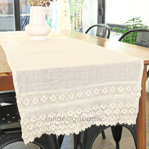 Boho Decorative Handcrafted Gauze Table Runners 2m 1