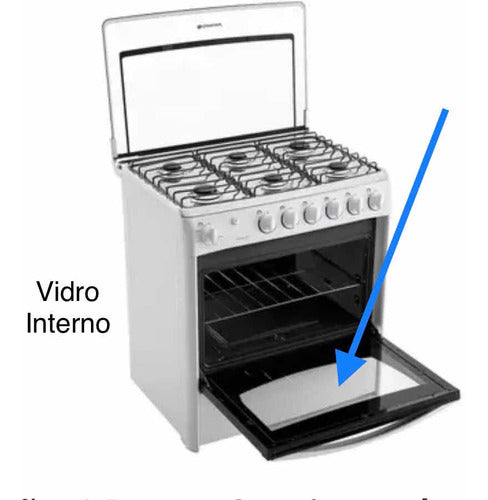 Vidro Interno Do Forno Temperado Continental Spazio 6 Bocas 0