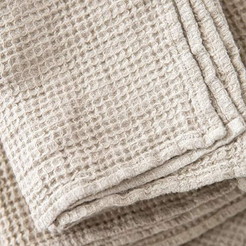 LinenMe Wafer Wash Cloths, 12 X 12, Natural 1