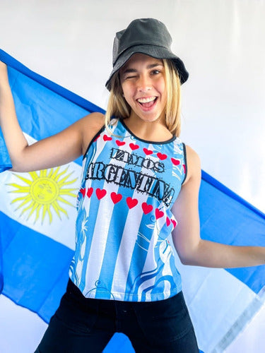 Argentina Women's World Cup Tank Top by Bianca Sheli 2098 1