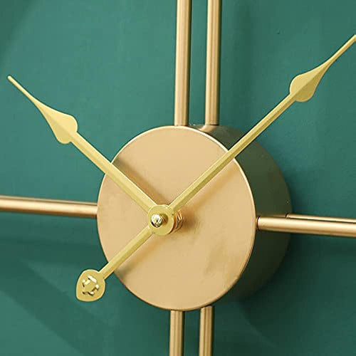 Reloj De Pared Dorado Grande De 20  Reloj De Metal Moderno R 3