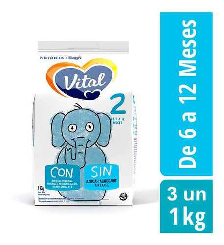 Vital 2 Nutricia Bago Powdered Milk Pouch 1 Kg X 3 Units 0