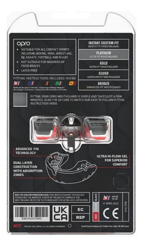 OPRO UFC Platinum Mouthguard for Boxing, MMA, Rugby, and Hockey 2