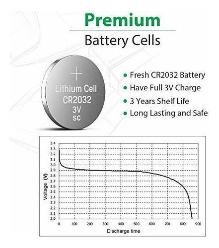 Bateria De Litio Licb Cr2032 De 3 V (paquete De 10) 2