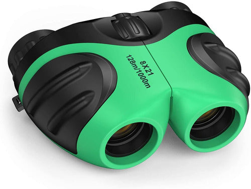 Let's Go! Binoculars for Kids, Green/Compact/8x21 0