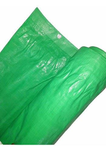 Lomas Metal Cubre Cerco Verde Con Ojales, 2m Ancho X 14m Largo 0