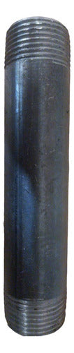 Black Steel SCH-40 1-Inch X 10 cm Threaded Nipple for Welding 0