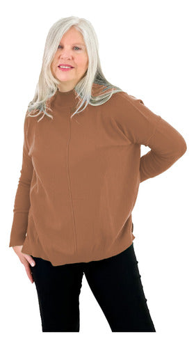 Women's Basic Solid Bremer Sweater Pullover by POPY Plus Size 6