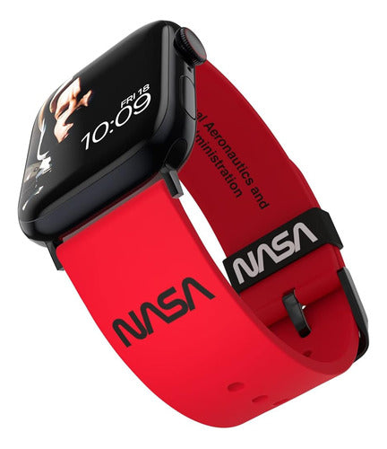 Nasa Ñ Red Ìwormî Logo Smartwatch Band Ñ Licencia Oficial, C 0