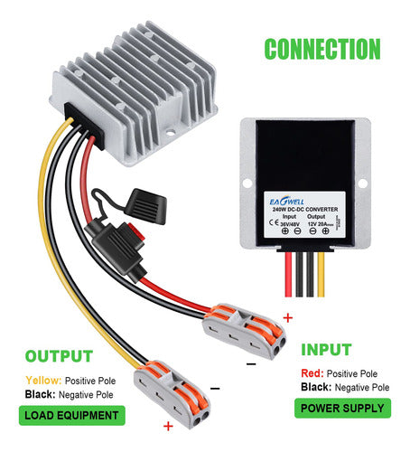 Convertidor Regulador De 48v A 12v 20a 240w Cc 5