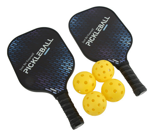 Saco De Armazenamento De Carbono Pickleball Paddle Set Leiji 1