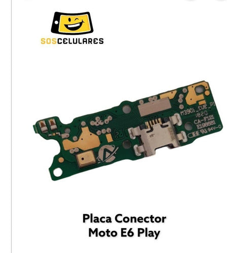 Placa Conector De Carga Moto E6 Play Xt2029 C/ Microfone 2