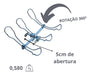 Suportes De Vara Borda De Barco 3 Varas Kit C/ 2 Peças 5