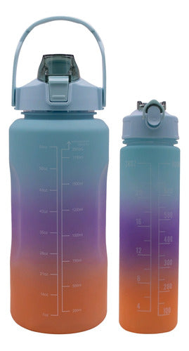 Kit Water Bottle 2 Lts + 800 Ml 0