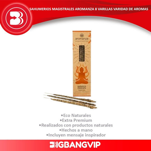 Aromanza Masterful Incense 8 Sticks Mirra Varied Scents 10